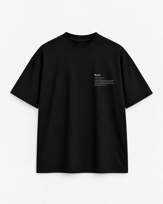 T-shirt Rave Wikipedia / Black