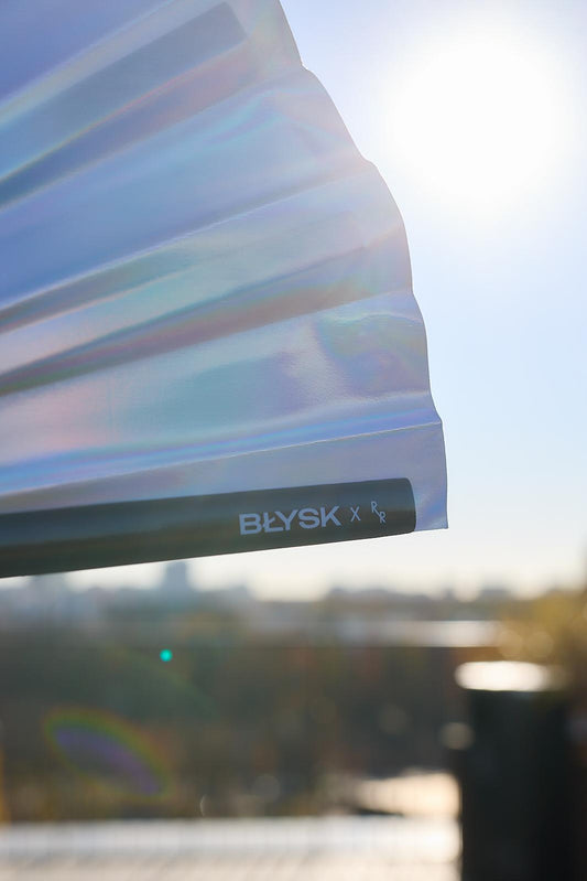 BŁYSK x R2R Holo Large Hand Fan