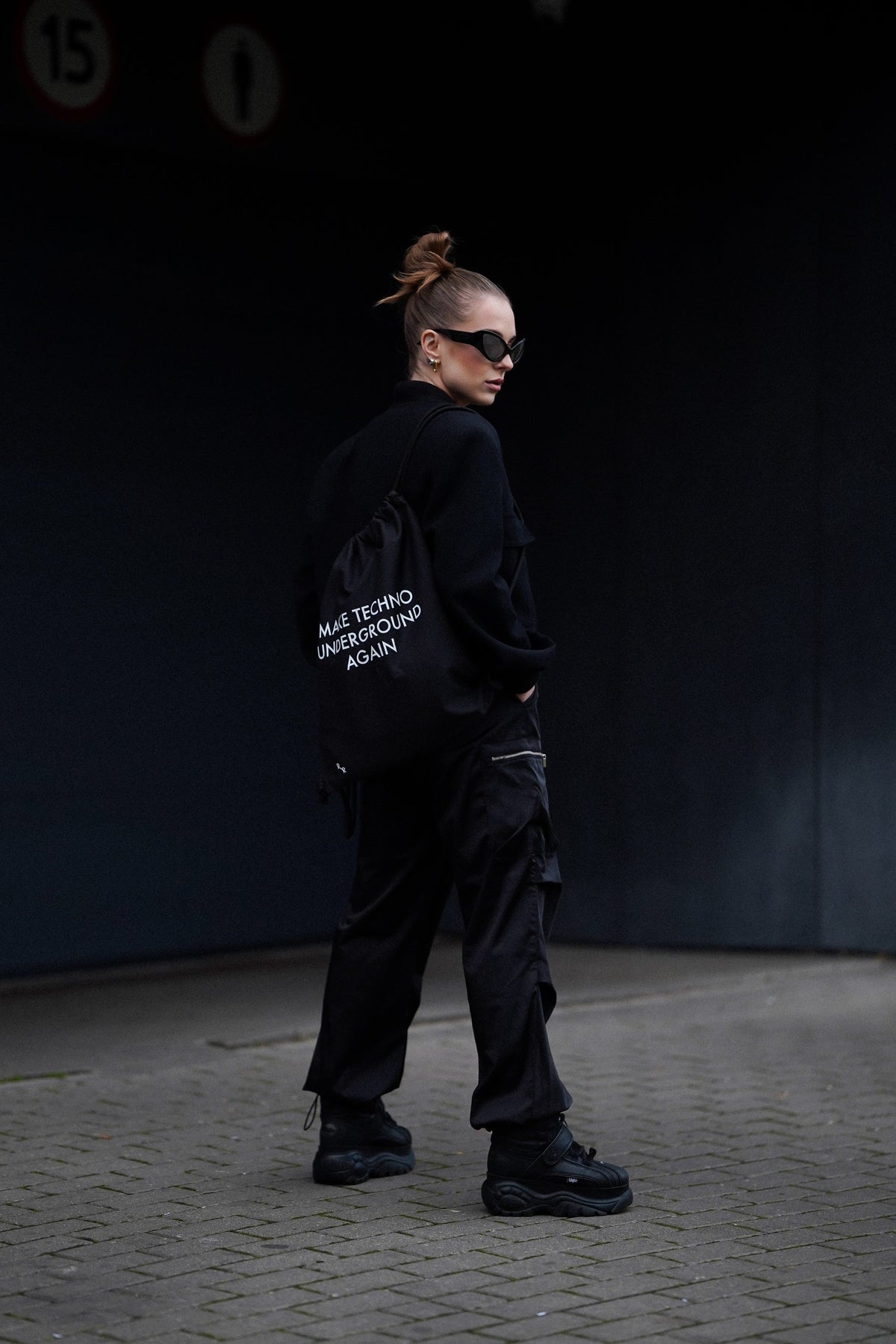 Drawstring Bag Make Techno Underground Again